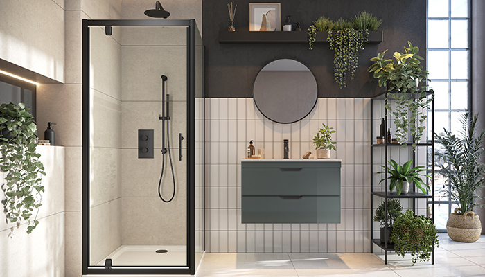 Harrison Bathrooms expands Matt Black shower enclosure collection