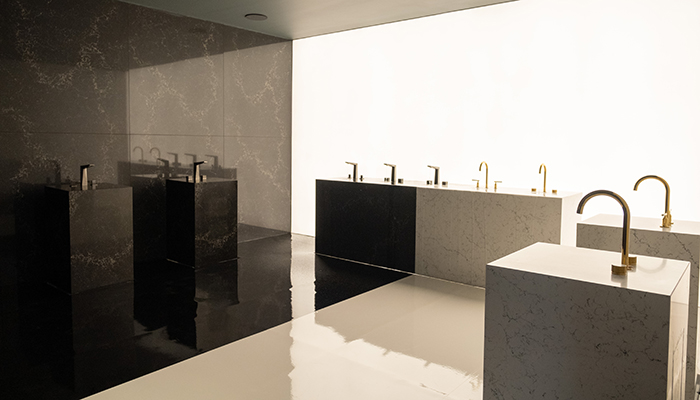 Caesarstone collaborates with Grohe on stunning Milan installation