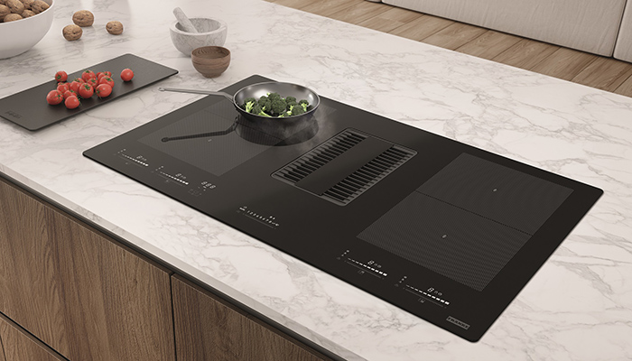 Franke adds integrated Mythos 2gether glass hob extractor to portfolio