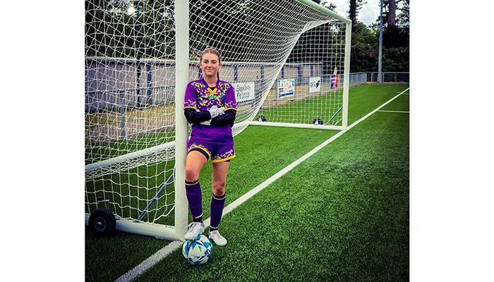 Franke takes to the field to sponsor U18 football star Abigail Reid