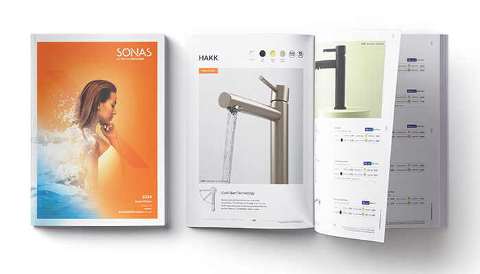 Sonas Bathrooms launches new products in latest brochure  