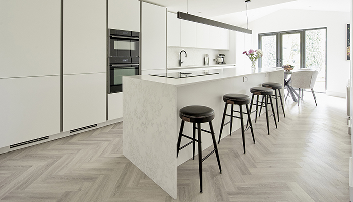 Luna Bianco offers timeless elegance in the modern kitchen