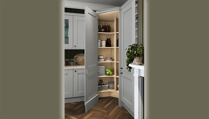 Lifestyle Kitchens unveils new walk-in corner pantry