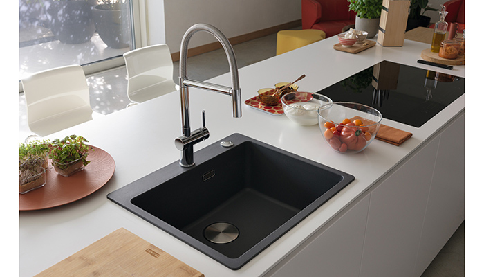 Franke adds Slate Grey finish to four Fragranite sink ranges