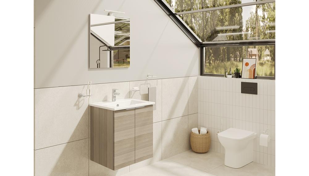 S20 wall -hung square vanity unit in Cordoba