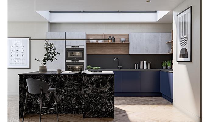 Unity collection in Indigo Blue Matt