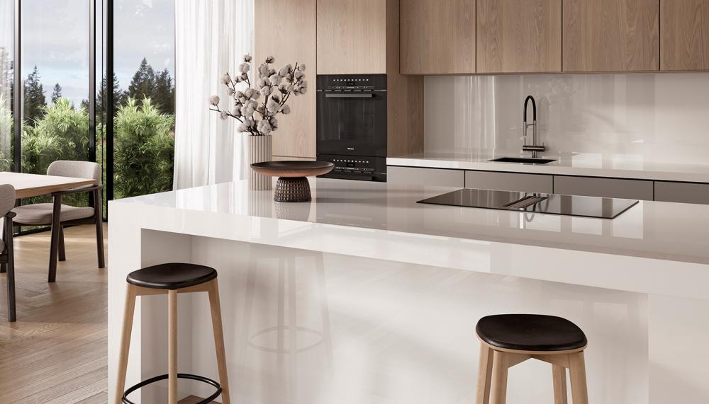 Neolith's new Lux with a polished finish