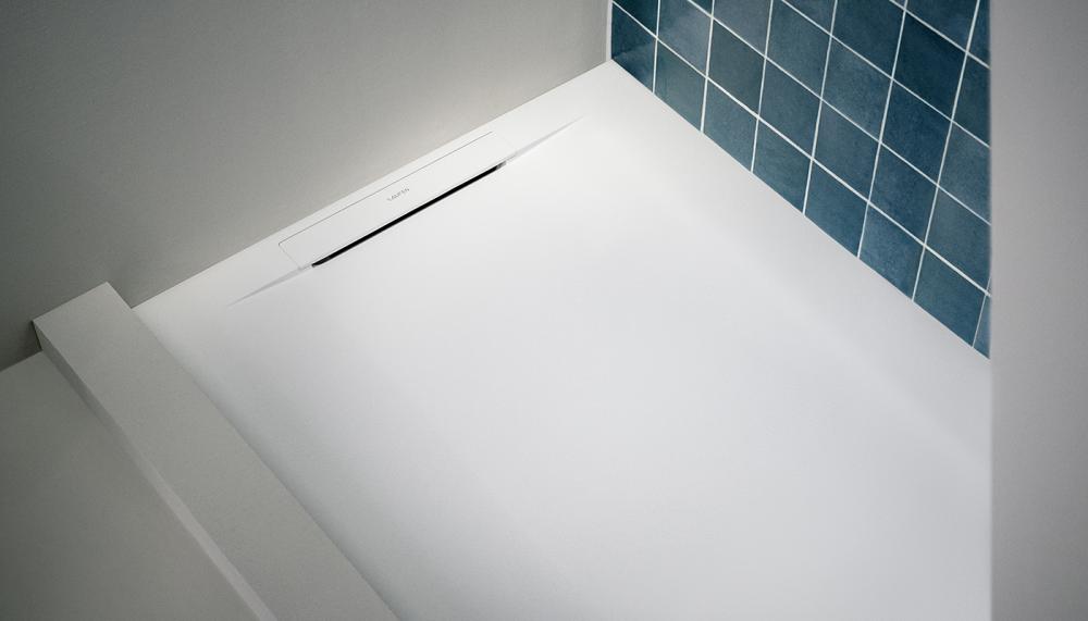 Laufen’s Pro S shower trays have been designed by Peter Wirz of Vetica Design to feature a slim, geometric form and feature a hidden, linear drain that seamlessly integrates with the colour of the tray. Made from Marbond composite material, they come in sizes ranging from 1000 x 900mm to 1800 x 900mm