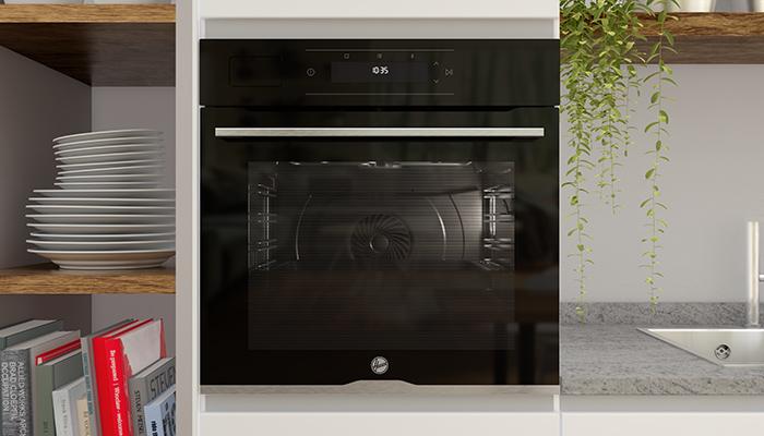 A selection of ovens in Hoover’s Collection 3 and 5 series include an ‘AirFlow Tray’ made to deliver the best air-frying experience – the user simply needs to place food in the tray, and brush it with a small amount of oil to replace frying – a great value option