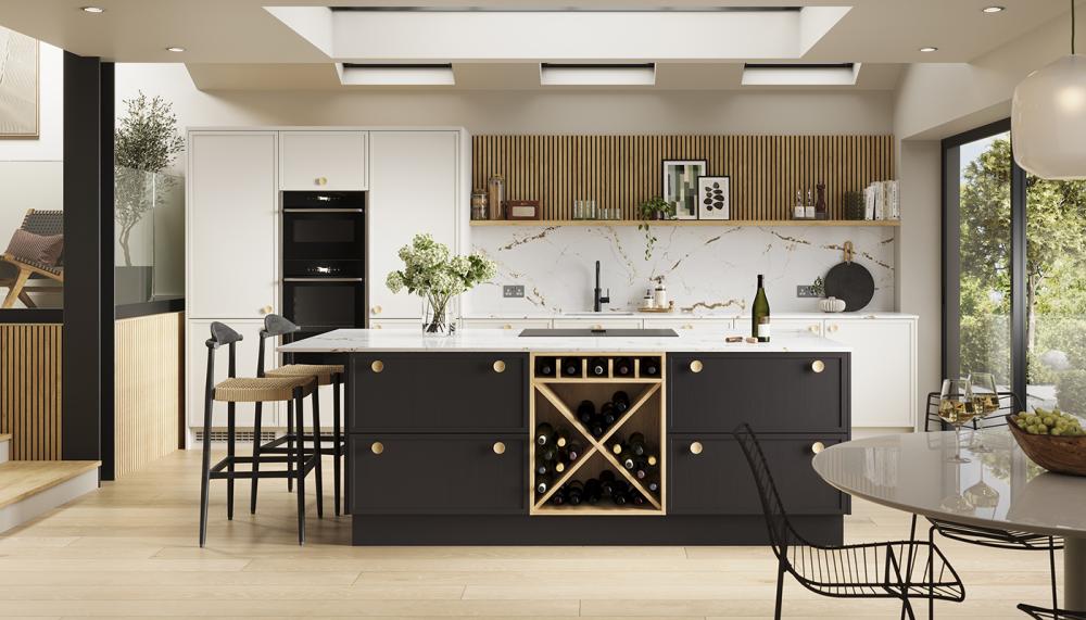 Oslo Onyx and Highland Stone from Masterclass Kitchens